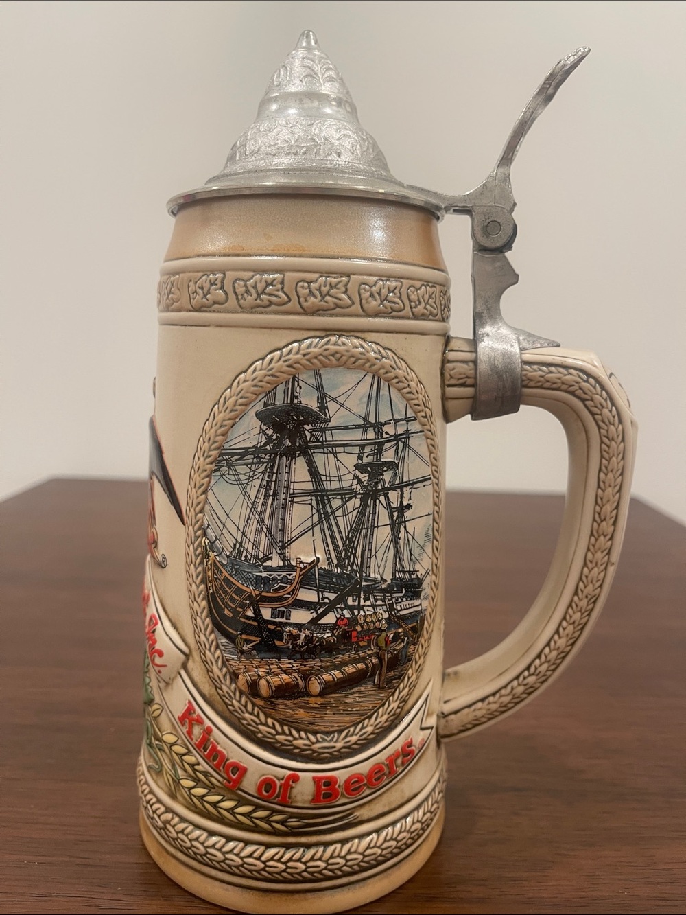 Vintage Anheuser-Busch “G” Series Lidded Stein 1985 - Picture 5 of 7
